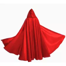 Capa De Exu Em Veludo Vermelho Com Capuz 