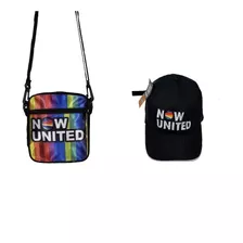 Kit Bolsa Transversal Now United E Boné 