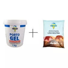 Kit Liga Neutra + Emulsificante Sorvete Picolé Massa 2 Kg