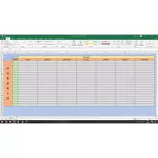 Plantillas Excel Destinada A Organizacion De Rutina Diaria