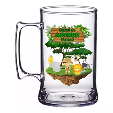 30 Copos Caneca Acrílica Personalizada Lembrancinha Safari