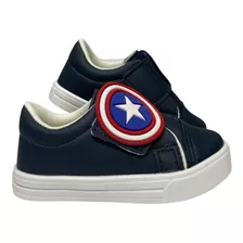 Tenis Infantil Juvenil Baby Super Estiloso Capitao America