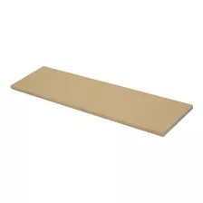 Prateleira Estante Reta 80x20 Mdf Cru + Suporte Invisível