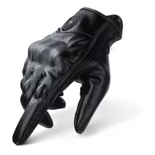 Guantes Para Moto De Cuero Icon Touch Especial Mujer Talla S