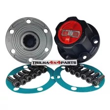 Roda Livre Avm 701xp (o Par) + Kit Parafusos Jeep Willys F75