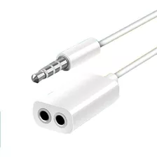 Cable Splitter De Audio 1 Jack Macho A Plug 3,5 Mm Mic Aud H