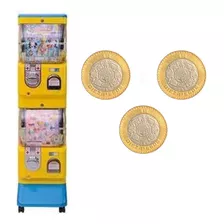 Todo Incluido Maquina Tomy 2 Pulgadas Cobro 30 Pesos Vending