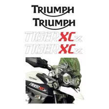 Kit Adesivo Para Triumph Tiger 800xcx 2016-2018 15137 Cor Branco/vermelho/preto