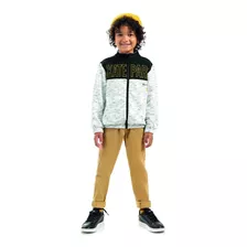 Blusa Infantil Masculina Com Ziper Inverno Kamylus 46812