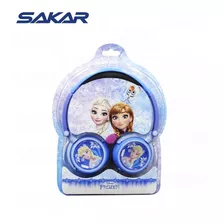 Audífono Marca Disney Modelo Frozen Dj Plegable En Azul