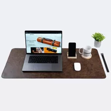 Mousepad Couro Legítimo 70x38cm Costura Deskpad