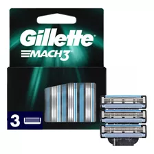 Cartuchos Para Afeitar Gillette Mach3 3 Unidades