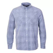 Camisa Algodón Orgánico Hombre Tartancord Azul