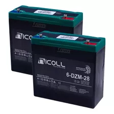 Kit 2 Baterias Cadeira Rodas Motor Comfort Ly-eb103s Sl12-25