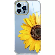 Funda Para iPhone 13 Pro, Estampe Girasol/protectora