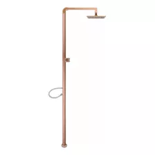 Chuveiro Externo Ducha Quadrada Rose Gold