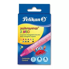 Crayon Pelikan 50601220 Triangular Jumbo C12 Pzas /v