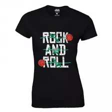 Baby Look Camiseta Feminina Algodão Rock And Roll Musica Top