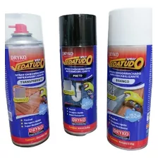 Kit 2 Veda Tudo Spray De Borracha Impremeabilizante Branco