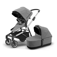 Pack Coche Thule Sleek + Bassinet | Grey Melange