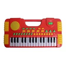 Teclado Musical Infantil Com 31 Teclas Importway Kids Cor Vermelho