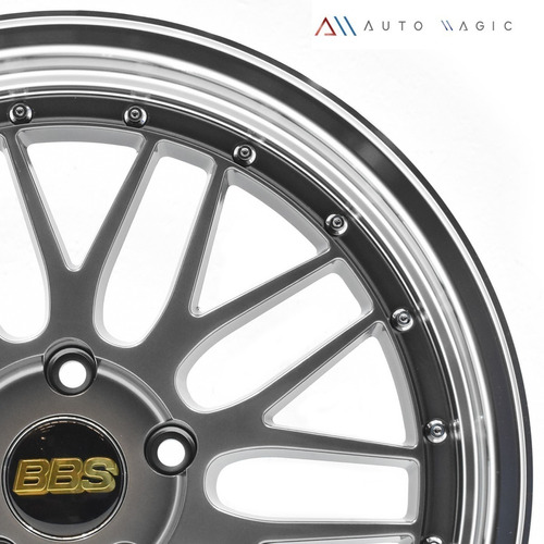 Rines 18x8 5/114 Tipo Bbs Gris Satinado + Aro Pulido Foto 6