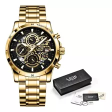 Reloj Hombre Lige Metálico Análogo Digital Sport 8977 