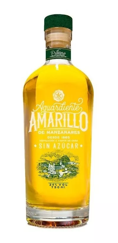 Aguardiente Amarillo De Manzana Sin Azúca - L a $91