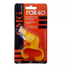 Silbato Fox 40 Con Agarre Para Dedos Amarillo