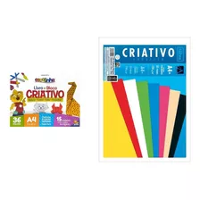 Kit Livro + Bloco Criativo Origami Dobradura 68 Folhas 