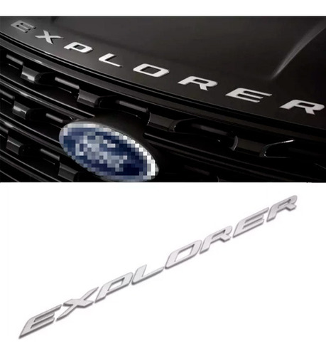 Letras Grises Emblema Para Capot Compatible Ford Explorer Foto 2