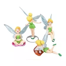 Tinker Bell Fadas - 4 Bonecas Tinkerbell Fadinhas Miniaturas