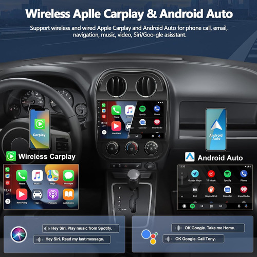 Radio Estreo Android 11 Para Automvil Para Jeep Compass Pa Foto 3