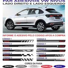 Par Adesivo Vw Nivus Lateral Faixas Sport 2020