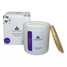 Vela Aromática Premium Lavanda 190g 40h Vela Perfumada