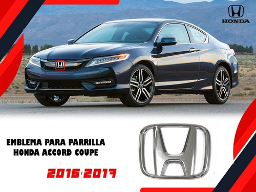 Emblema Para Parrilla Honda Accord Coupe 2016-2017 Foto 3