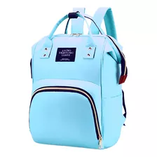 Mochila Maternidade Bolsa Bebê Mamãe Menino Menina Térmica Cor Azul