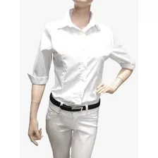 Camisa Entallada Mujer Uniforme Talles Grandes ( Pk1)