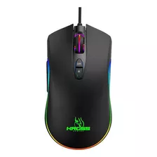 Mouse Gamer Gungnir 4800dpi 7botões Kross Elegance Ke-mg125 Cor Preto