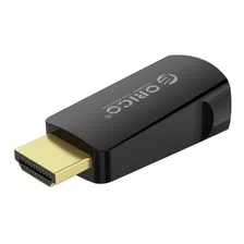 Convertidor Hdmi (m) A Vga (h) Audio Y Video Full Hd, Orico Color Negro