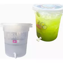 Bote Con Llave Dispensador Bebidas 40 Lt Bongo Negocio 3 Pz