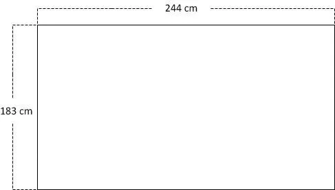 Lamina Acrilico 10mm Transparente 183x244cm