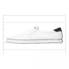 Tenis Tommy Hilfiger Th Footwear Men Fm0fm00597 Vulcanized Sneaker Fm0fm00597-100 Color Blanco 29 Mx