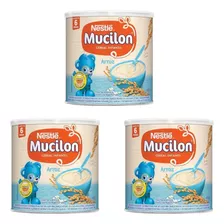 Cereais Infantil Nestlé Mucilon Arroz Lata 400g Kit 4 Un