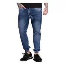 Jogger Masculina - Calça Jeans Com Elastico Moda 2023