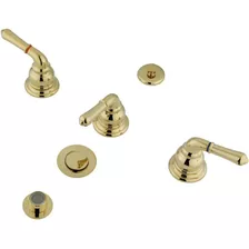 Grifo Para Bidet - Manija De 3 Palancas - Dorado