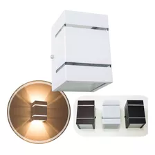 Arandela 2 Focos E Frisos Aluminio Externa Parede Muro St327 Cor Branco 110v/220v (bivolt)