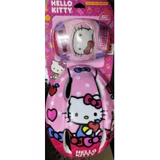 Kit De Protección Casco, Coderas, Rodilleras Hello Kitty