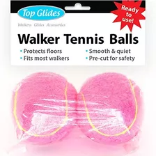 Top Glides Precut Walker Pelota De Tenis Glide (rosa)