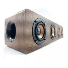 Caixa Som Sem Fio Bluetooth Kts Madeira Big Sound 4 Falantes